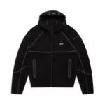 6PM Hooded Roadman Tracksuit Black with Matching Sweatpants – Premium Streetwear Set