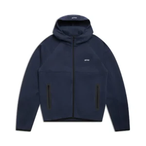 6PM Hooded Roadman Tracksuit Navy Blue with Matching Sweatpants – Premium Streetwear Set
