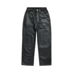 6PM Leather-Look Jeans – Black