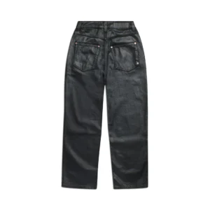 6PM Leather-Look Jeans – Black