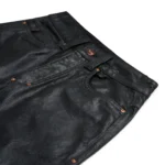6PM Leather-Look Jeans – Black