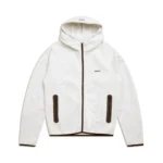 6PM Hooded Roadman Tracksuit Off White with Matching Sweatpants – Premium Streetwear Set